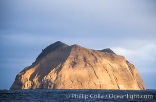 Isla Adentro in dramatic early morning light, Guadalupe Island (Isla Guadalupe)