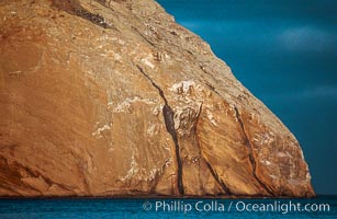 Isla Adentro, interesting geology, sunrise, Guadalupe Island (Isla Guadalupe)