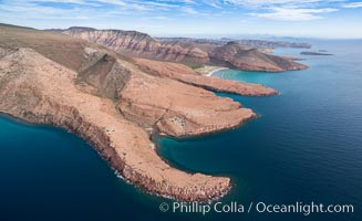 Isla Espiritu Santo, El Manglecito and Las Calaveritas, Aerial Photo