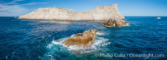 Isla Las Animas, panoramic aerial photo, Sea of Cortez