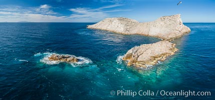 Isla Las Animas, panoramic aerial photo, Sea of Cortez