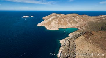 Isla Partida and Los Islotes, aerial photo, Sea of Cortez