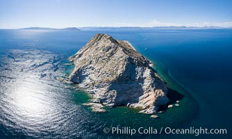 Isla San Diego, aerial photo, Sea of Cortez