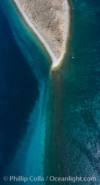 Isla San Diego, aerial photo, Sea of Cortez