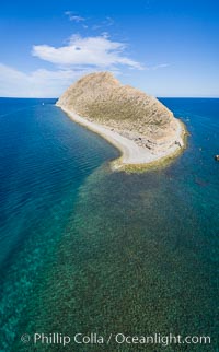 Isla San Diego, aerial photo, Sea of Cortez