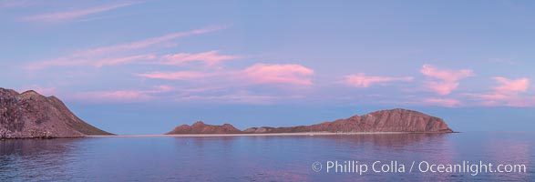 Isla San Francisquito, Sunset, Panorama