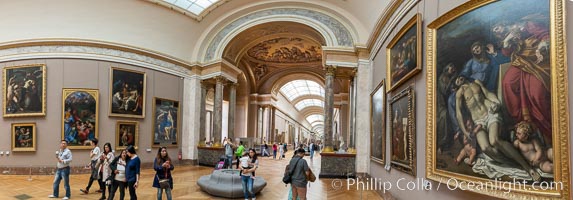 Italian Gallery artwork, Musee du Louvre, Paris, France