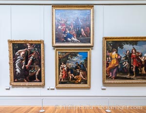 Italian Gallery artwork, Musee du Louvre, Paris, France
