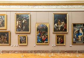Italian Gallery artwork, Musee du Louvre, Paris, France