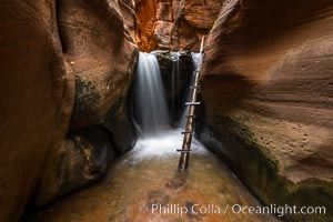 Kanarra Creek Falls in Kanarra Canyon, Utah, Kanarraville