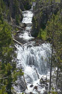 Kepler Cascades, a 120 foot drop in the Firehole River, near Old Faithful, Yellowstone National Park, Wyoming