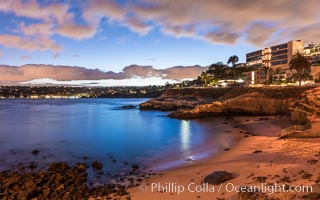 La Jolla Cove and pre-dawn light.