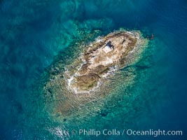 La Reina Lighthouse Reef, Sea of Cortez, aerial photo