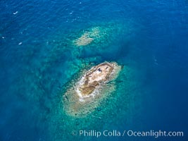 La Reina Lighthouse Reef, Sea of Cortez, aerial photo