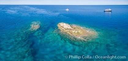 La Reina Lighthouse Reef, Sea of Cortez, aerial photo