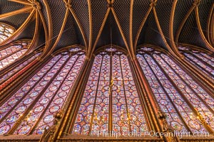 La Sainte-Chapelle, The Holy Chapel, is one of the only surviving buildings of the Capetian royal palace on the Ile de la Cite in the heart of Paris, France. It was commissioned by King Louis IX of France to house his collection of Passion Relics, including the Crown of Thorns - one of the most important relics in medieval Christendom