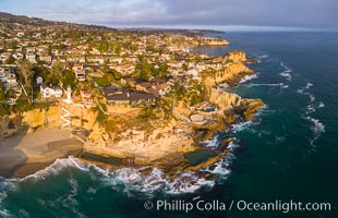 Laguna Beach Coastline including Views South to Three Arch Bay, Aerial Photo