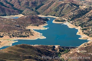 Lake Sutherland, in San Diego east county, viewed from the northeast