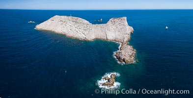 Las Animas island, aerial photo, Sea of Cortez