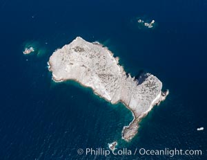 Las Animas island, aerial photo, Sea of Cortez