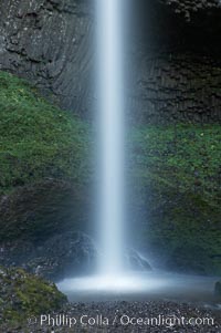 Latourelle Falls, in Guy W. Talbot State Park, drops 249 feet through a lush forest near the Columbia River, Columbia River Gorge National Scenic Area, Oregon