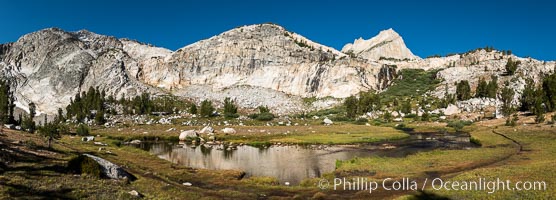 Lee Vining Creek below Conness Lakes, Twenty Lakes Basin near Conness Lakes, 20 Lakes Basin, Hoover Wilderness, California