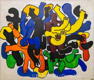 Les grands plongeurs noirs, Fernand Leger, 1944, Le Centre Pompidou. Paris, Musee National dArt Moderne