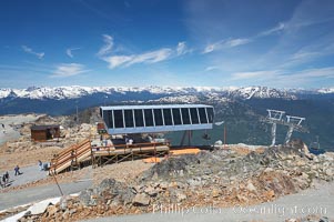 Lift station at the summit of Whistler Mountain