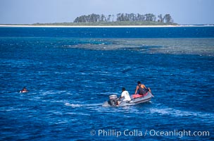 Looking for the anchor, Rose Atoll, American Samoa