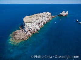 Los Islotes, part of Archipelago Espiritu Santo, Sea of Cortez, Aerial Photo