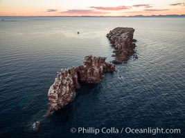 Los Islotes, part of Archipelago Espiritu Santo, Sea of Cortez, Aerial Photo