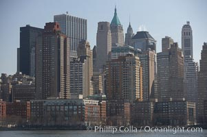 Lower Manhattan skyline viewed from the Hudson River, New York City