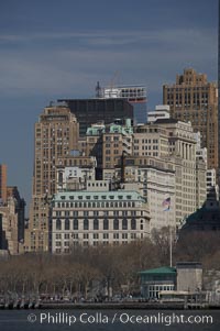 Lower Manhattan skyline viewed from the Hudson River, New York City