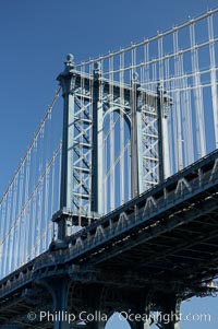 Manhattan Bridge viewed from Brooklyn, New York City
