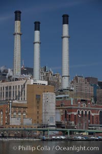 Manhattan waterfront seen from the East River, New York City