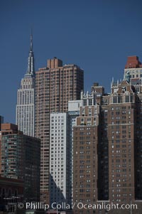 Manhattan waterfront seen from the East River, New York City