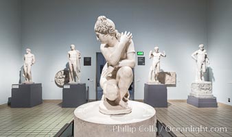 Marble statue of a naked Aphrodite crouching at her bath, Roman, 2nd century AD, British Museum, London, United Kingdom