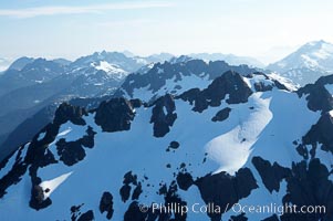Mariner Mountain, on the west coast of Vancouver Island, British Columbia, Canada, part of Strathcona Provincial Park, located 36 km (22 mi) north of Tofino.  It is 1,771 m (5,810 ft) high, snow covered year-round and home to several glaciers