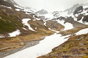 Martial Glacier is a receding cirque glacier, located in the Montes Martial, Fuegian Andes approximately 1050m above sea level and only 4.5km outside of Ushuaia town, is named for Captain Luis Fernando Martial, head of a French expedition, who visited the area in 1883