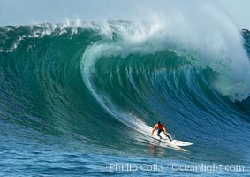 Brock Little, final round, Mavericks surf contest (third place), February 7, 2006. Half Moon Bay, California, USA, natural history stock photograph, photo id 15300