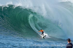 Brock Little, final round, Mavericks surf contest (third place), February 7, 2006, Half Moon Bay, California