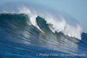 Veteran Mavericks local Peter Mel, heat two, 2006 Mavericks surf contest, February 7, 2006, Half Moon Bay, California