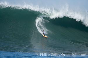 Kenny Skindog Collins, heat three, Mavericks surf contest, February 7, 2006, Half Moon Bay, California