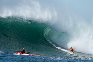 Brock Little, final round, Mavericks surf contest (third place), February 7, 2006, Half Moon Bay, California