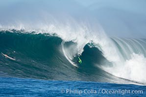 Greg Long of San Clemente pays the price at Mavericks.  Long would go on to recover and claims some excellent waves during his heat. 2006 Mavericks surf contest, February 7, 2006, Half Moon Bay, California