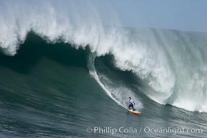 Kenny Skindog Collins, heat three, Mavericks surf contest, February 7, 2006, Half Moon Bay, California