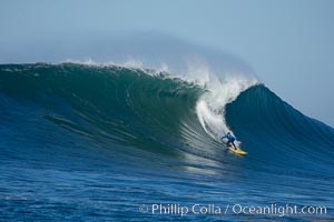 Veteran Mavericks local Peter Mel, heat two, 2006 Mavericks surf contest, February 7, 2006, Half Moon Bay, California