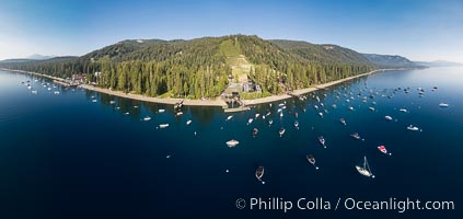 McKinney Bay and Homewood, Lake Tahoe, aerial photo