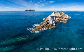 Middle Coronado Island, aerial photo, Coronado Islands (Islas Coronado)