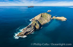 Middle Coronado Island, aerial photo, Coronado Islands (Islas Coronado)